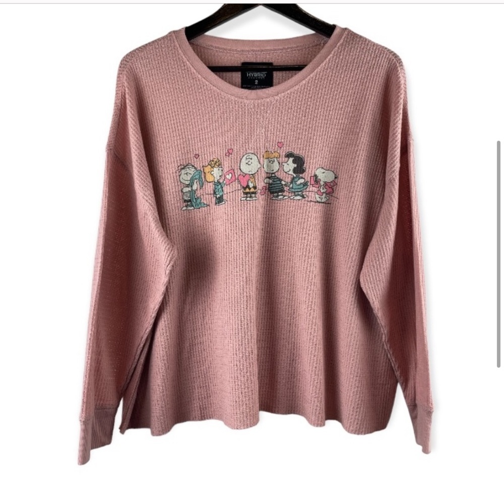 TORRID Peanuts Waffle Shirt Pink Plus size 2